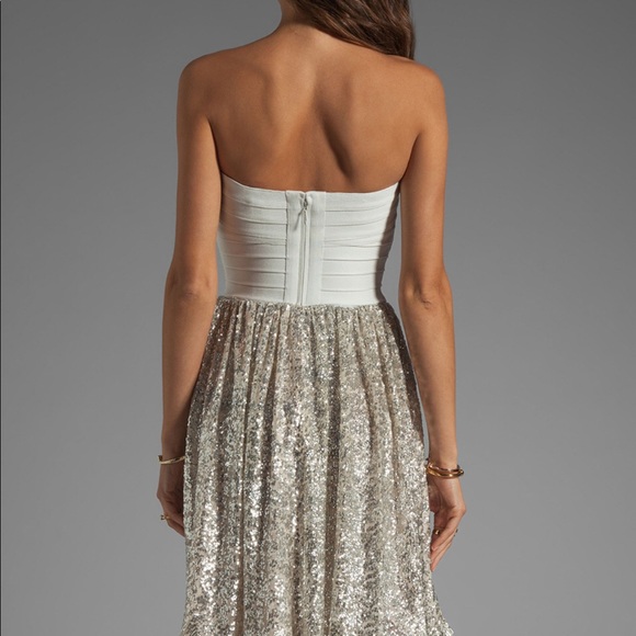 Erin erin fetherston Antoinette Dress Sequined Fit and Flare Dress Size Small - Picture 4 of 12